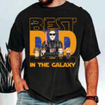 Best Dad In The Galaxy Custom Family Names Star Wars Inspired Shirt