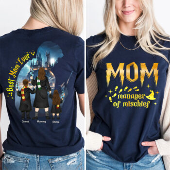 Best Mom Ever Shirt Manager of Mischief Magical Family Tee