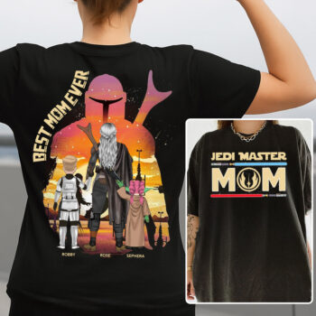 Best Mom Ever Star Wars Inspired Personalized Family T Shirt Gift