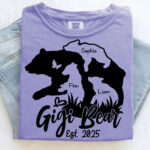 Custom Gigi Bear Shirt Personalized Family Names Est Year 2025 Tee
