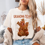 Grandma Bear Shirt Personalized Family Names Cute Gift Idea