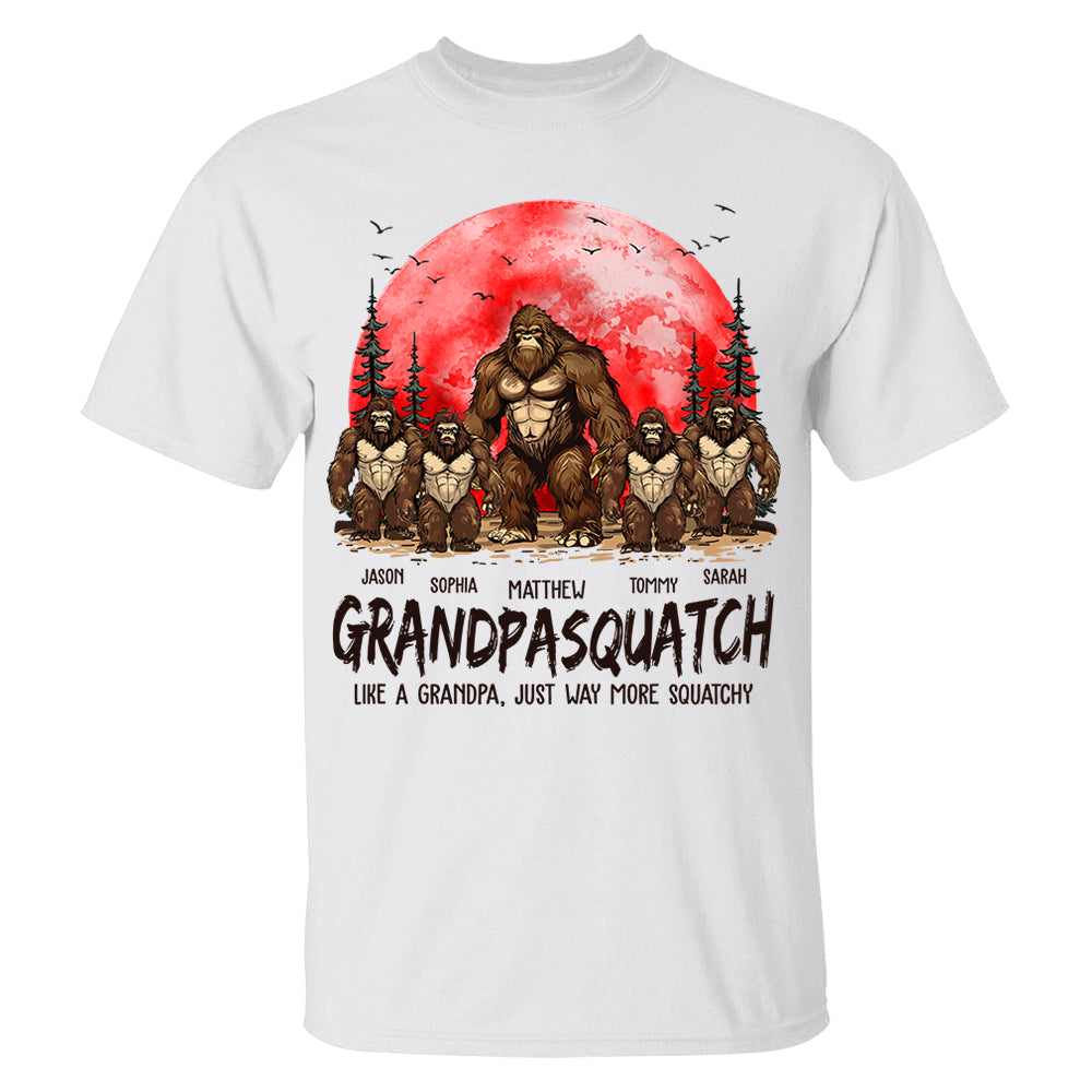 Grandpasquatch Family T Shirt Funny Grandpa Gift Idea for Men Grandpasquatch Family T Shirt Funny Grandpa Gift Idea for Men