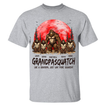 Grandpasquatch Family T Shirt Funny Grandpa Gift Idea for Men