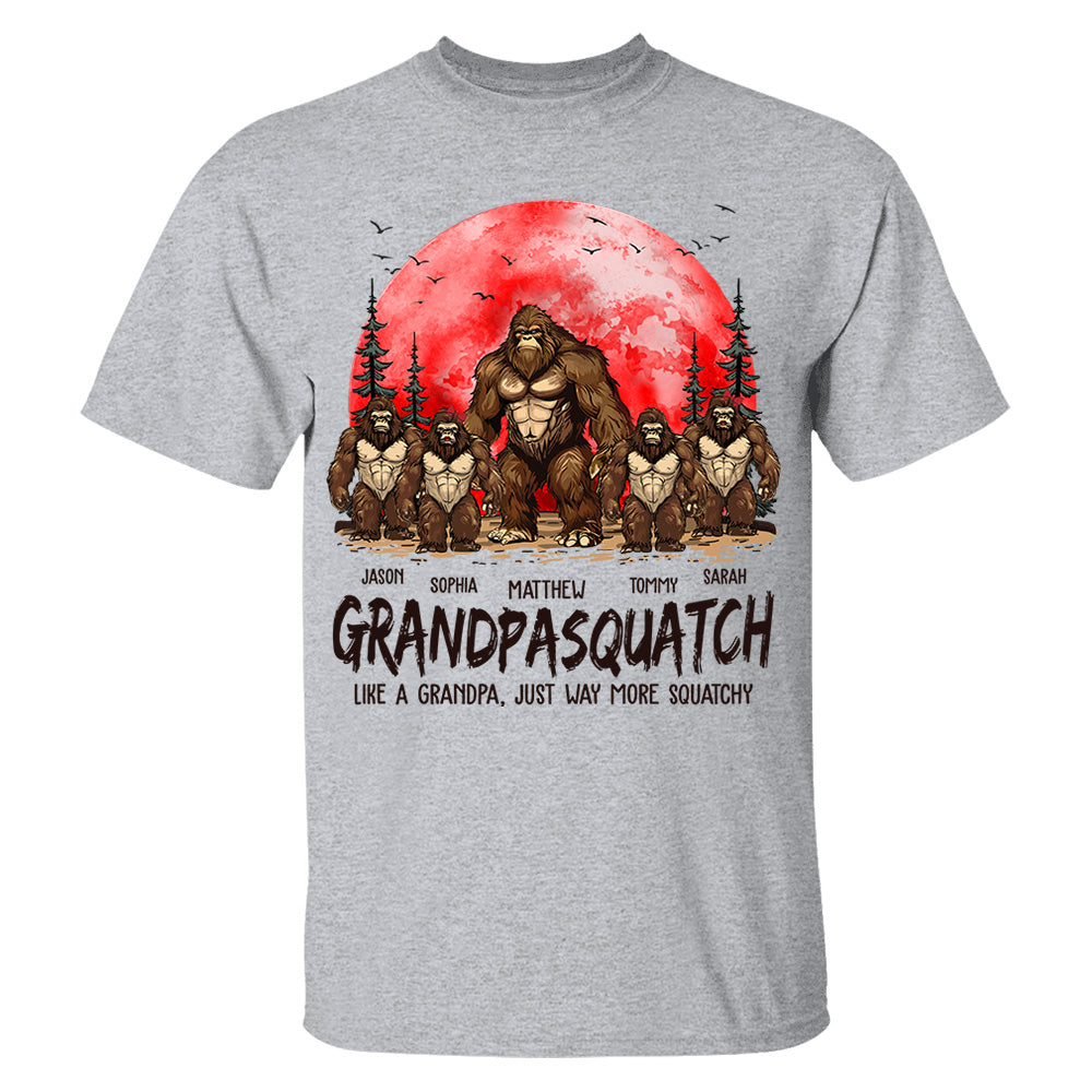 Grandpasquatch Family T Shirt Funny Grandpa Gift Idea for Men Grandpasquatch Family T Shirt Funny Grandpa Gift Idea for Men