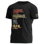 Legend Husband Dad Papa Personalized Family Names T Shirt Gift