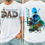 Legend of Dad Children of the Wild Best Dad Ever Custom Family Shirt