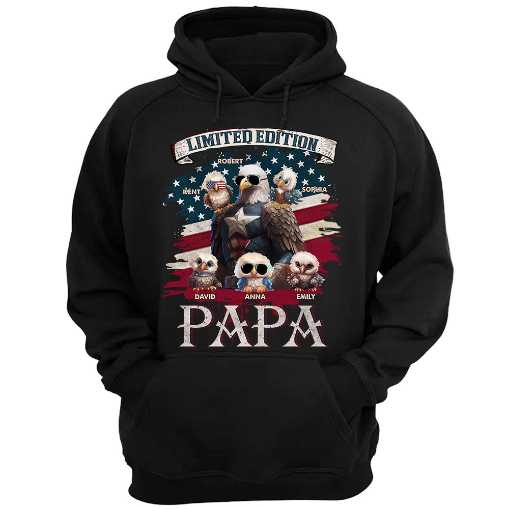 Limited Edition Papa Eagle and Owls Family Matching T Shirt Limited Edition Papa Eagle and Owls Family Matching T Shirt