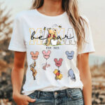 Mama Bear Est 2025 Personalized Kids Name Winnie The Pooh Shirt