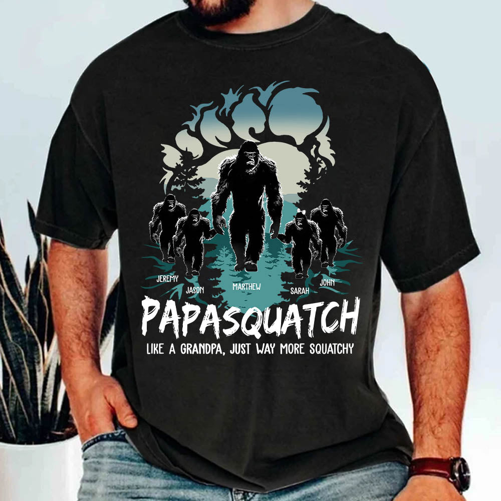 Papasquatch Like A Grandpa Just Way More Squatchy T Shirt For Men Papasquatch Like A Grandpa Just Way More Squatchy T Shirt For Men