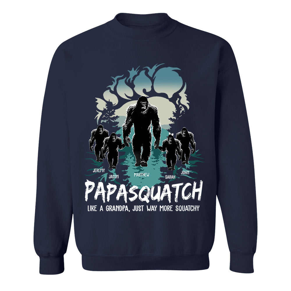 Papasquatch Like A Grandpa Just Way More Squatchy T Shirt For Men Papasquatch Like A Grandpa Just Way More Squatchy T Shirt For Men