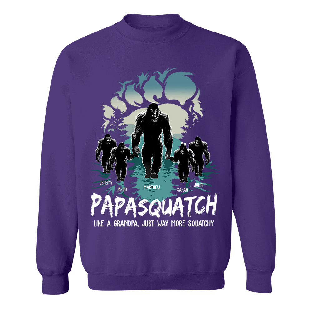 Papasquatch Like A Grandpa Just Way More Squatchy T Shirt For Men Papasquatch Like A Grandpa Just Way More Squatchy T Shirt For Men