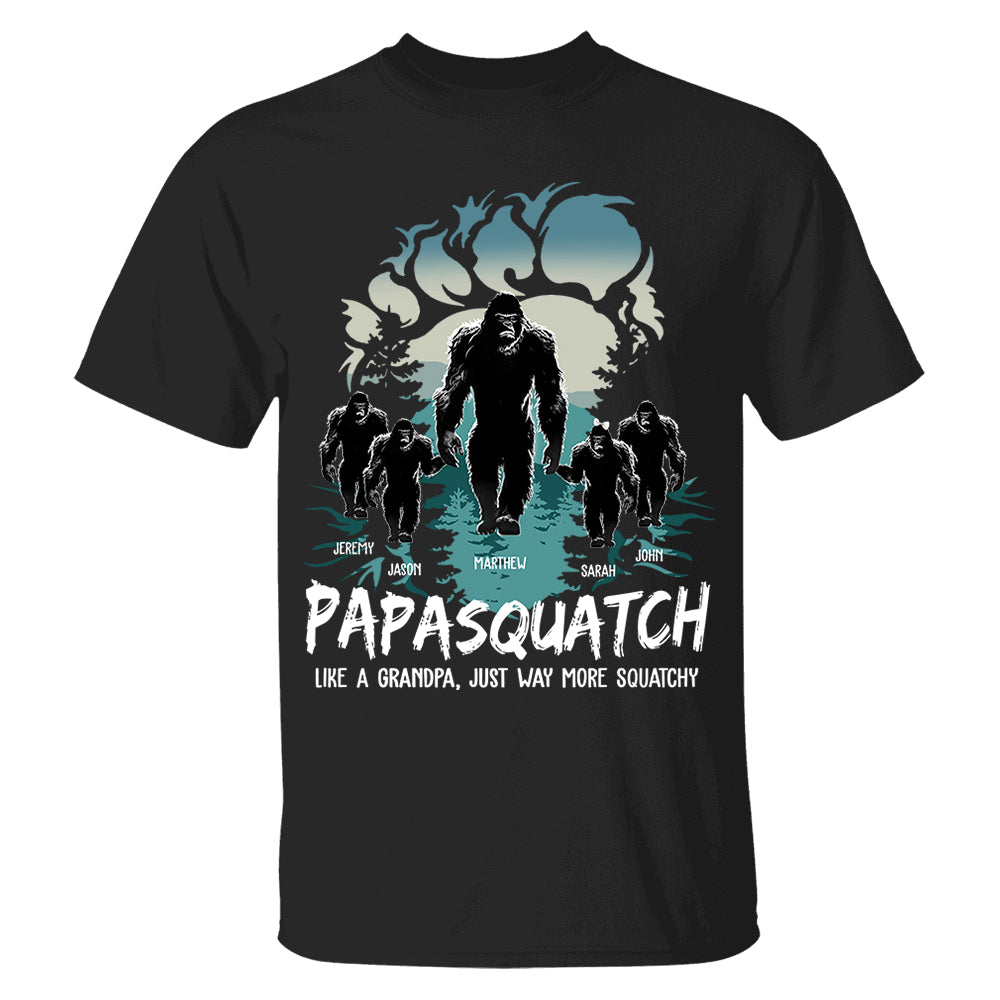 Papasquatch Like A Grandpa Just Way More Squatchy T Shirt For Men Papasquatch Like A Grandpa Just Way More Squatchy T Shirt For Men
