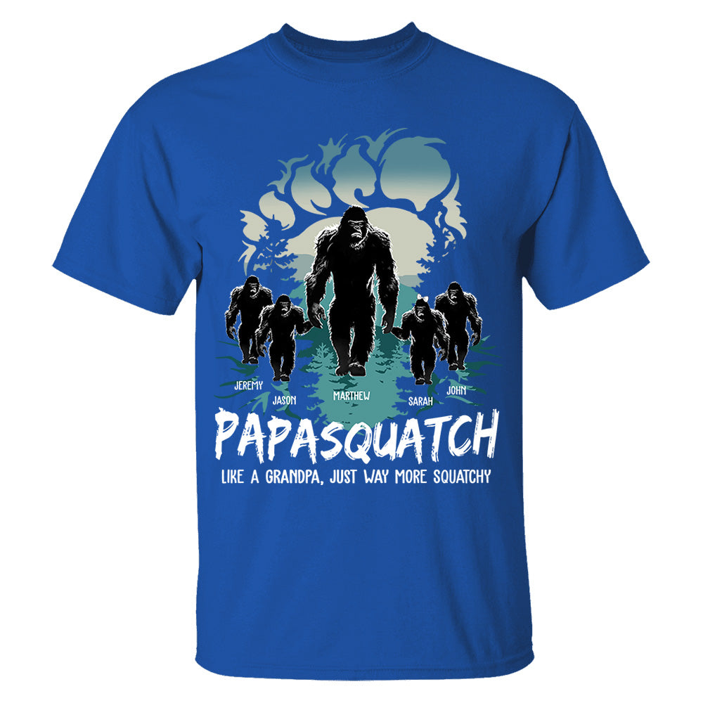 Papasquatch Like A Grandpa Just Way More Squatchy T Shirt For Men Papasquatch Like A Grandpa Just Way More Squatchy T Shirt For Men