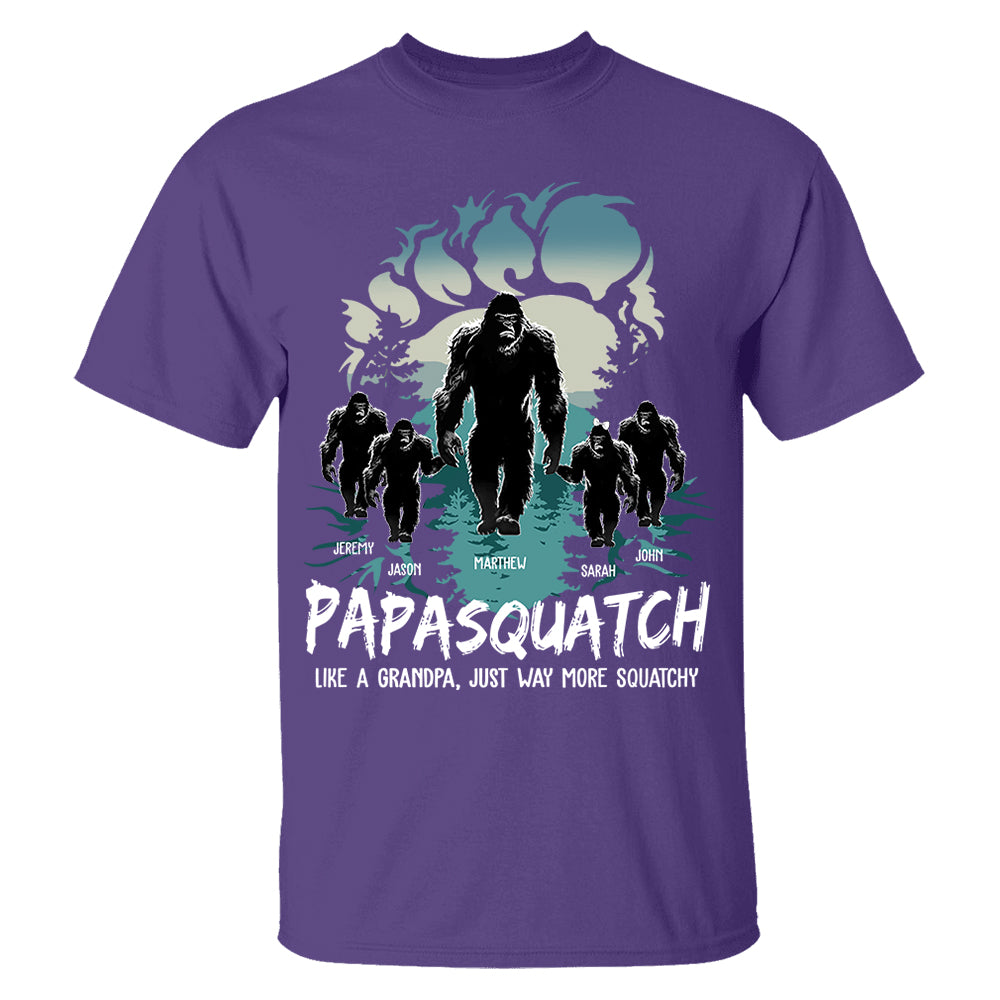 Papasquatch Like A Grandpa Just Way More Squatchy T Shirt For Men Papasquatch Like A Grandpa Just Way More Squatchy T Shirt For Men