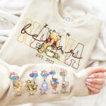 Personalized Nana Sweatshirt with Winnie the Pooh and Custom Names