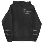 Personalized Papa Sweatshirt with Custom Name and Established Year