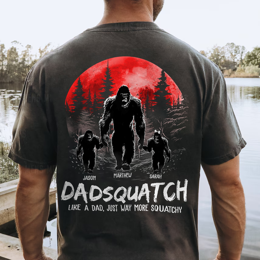 Personalized Papasquatch Family Shirt Custom Nickname And Names Design Personalized Papasquatch Family Shirt Custom Nickname And Names Design