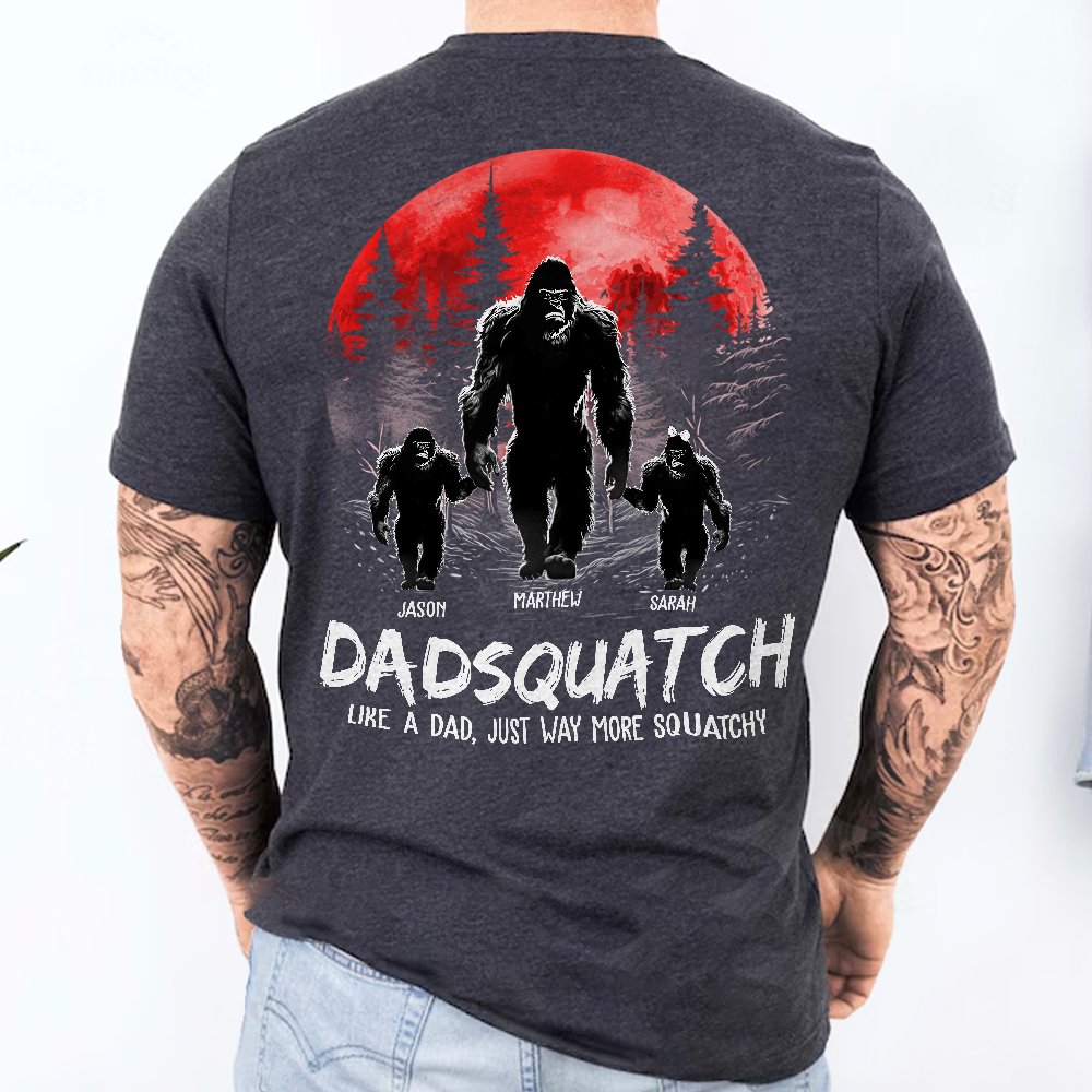 Personalized Papasquatch Family Shirt Custom Nickname And Names Design Personalized Papasquatch Family Shirt Custom Nickname And Names Design
