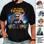 Personalized Star Wars Inspired I Am Their Father Custom T Shirt