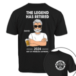 The Legend Has Retired 2024 Funny Retirement Gift T Shirt for Men