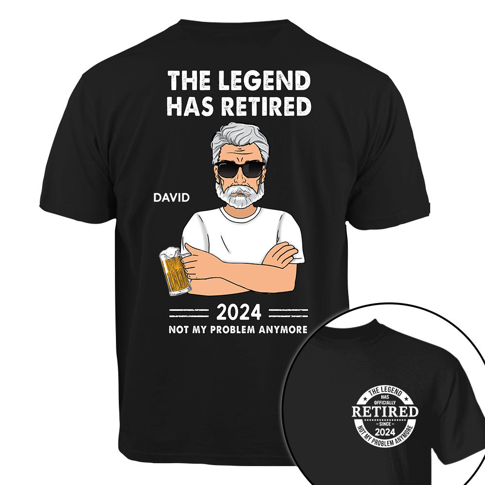 The Legend Has Retired 2024 Funny Retirement Gift T Shirt for Men The Legend Has Retired 2024 Funny Retirement Gift T Shirt for Men