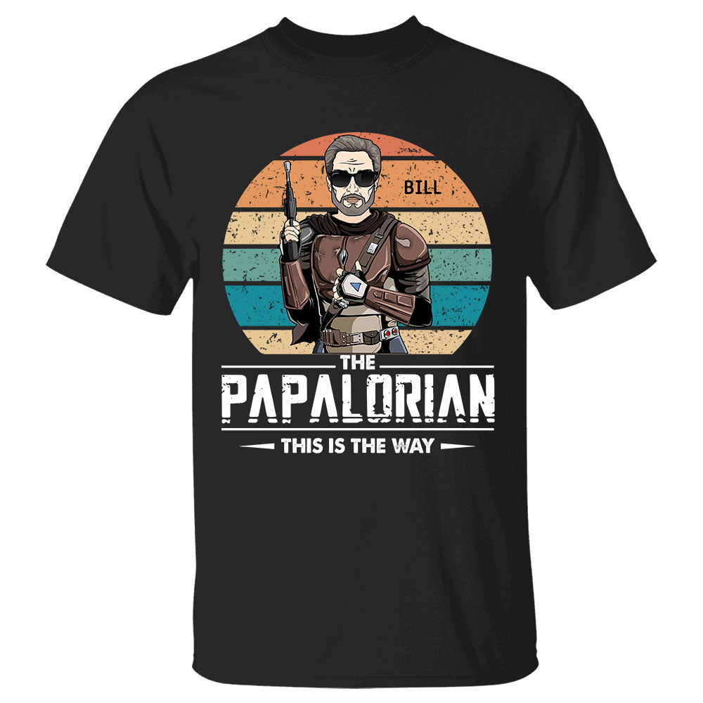 The Papalorian This Is The Way Retro Vintage Style T Shirt The Papalorian This Is The Way Retro Vintage Style T Shirt