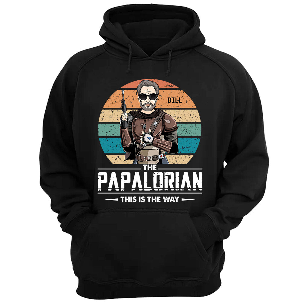 The Papalorian This Is The Way Retro Vintage Style T Shirt The Papalorian This Is The Way Retro Vintage Style T Shirt