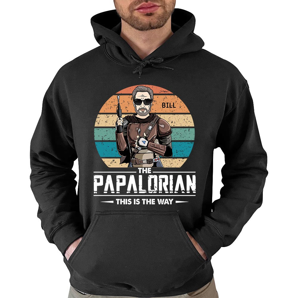 The Papalorian This Is The Way Retro Vintage Style T Shirt The Papalorian This Is The Way Retro Vintage Style T Shirt