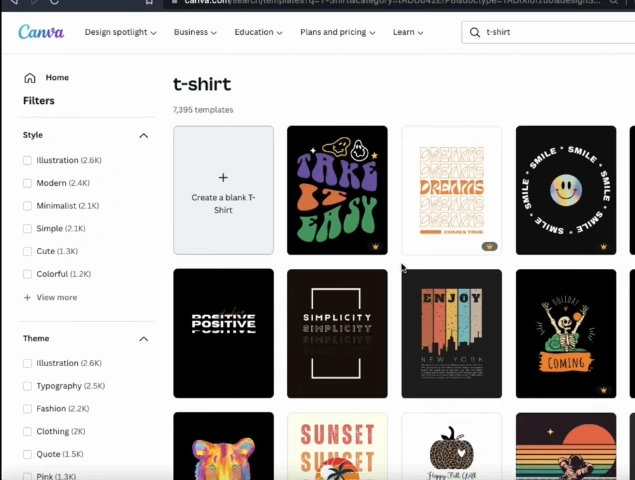 You can easily design and edit your T-Shirt on Canva