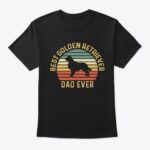 best golden retriever dad t shirt
