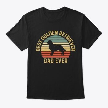 best golden retriever dad t shirt
