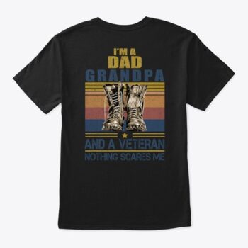dad grandpa veteran boots t shirt